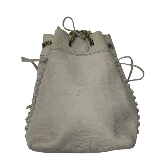 Jerome Dreyfuss | Gary Bucket Bag in Gray Nubuck Leather/Gold - Picture 11 of 13